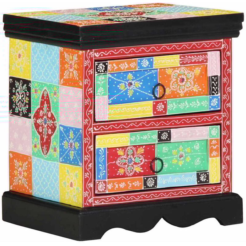 foto del prodotto comodino vidaxl multicolore 40x35x45 cm legno ingegnerizzato