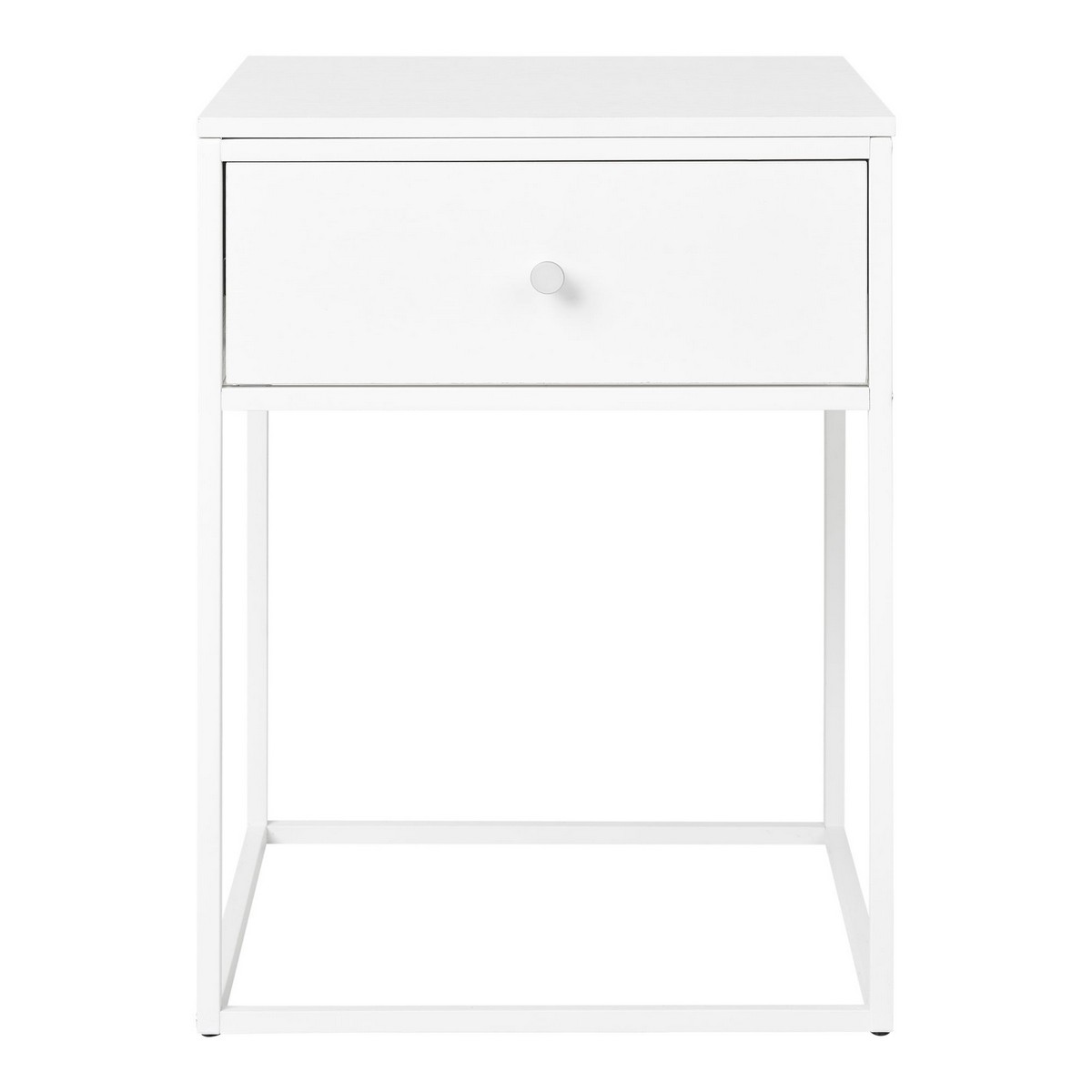 foto del prodotto comodino vita, bianco, metallo, 40x40x55 cm, epikasa