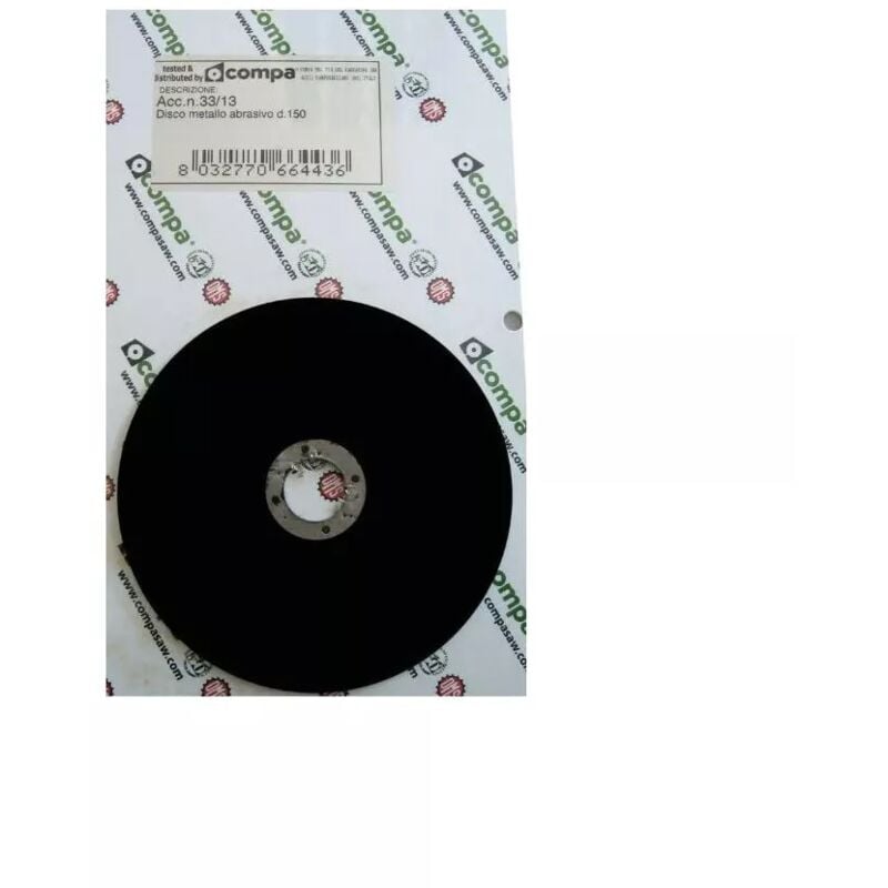 foto del prodotto compa disco abrasivo 150 x 22 mm per troncatrice per ferro trma150 3 unita 