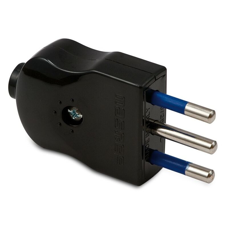 foto del prodotto compact spina 2 poli t 10a nera master cod. 05020 