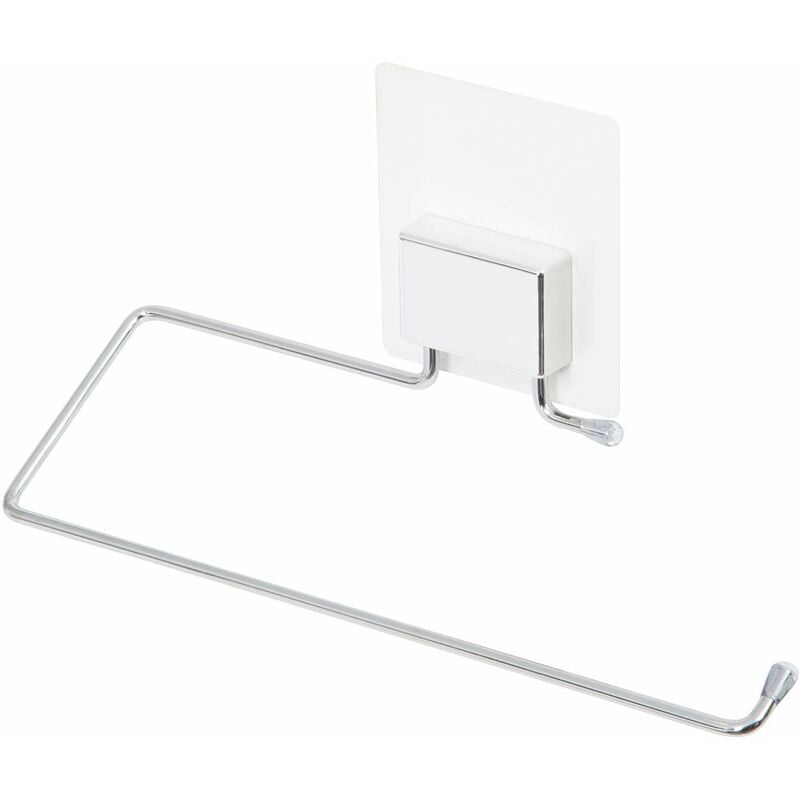 foto del prodotto compactor bestlock magic bath porta asciugamani, montaggio con autoadesivo, sipporta fino a 2 kg, metallo, cromato lucido antiruggine, 25.5 x 6.5 x