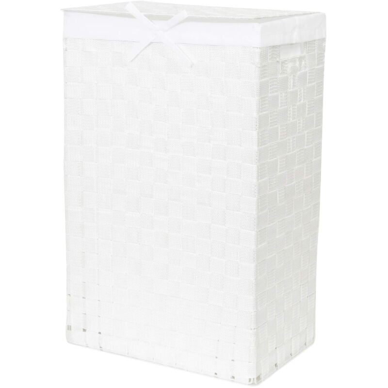 foto del prodotto compactor cesto per la biancheria bianco 25 x 38 x h.60 cm