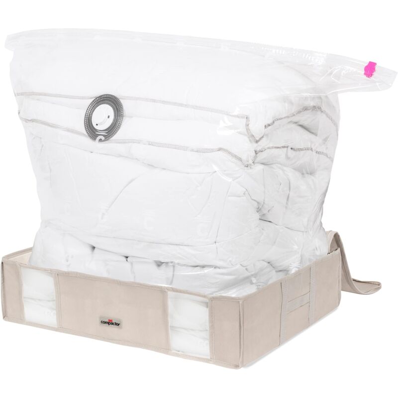 foto del prodotto compactor dune 3d semi rigido scatola sottovuoto, taglia l, beige, 50x65x15.5 cm