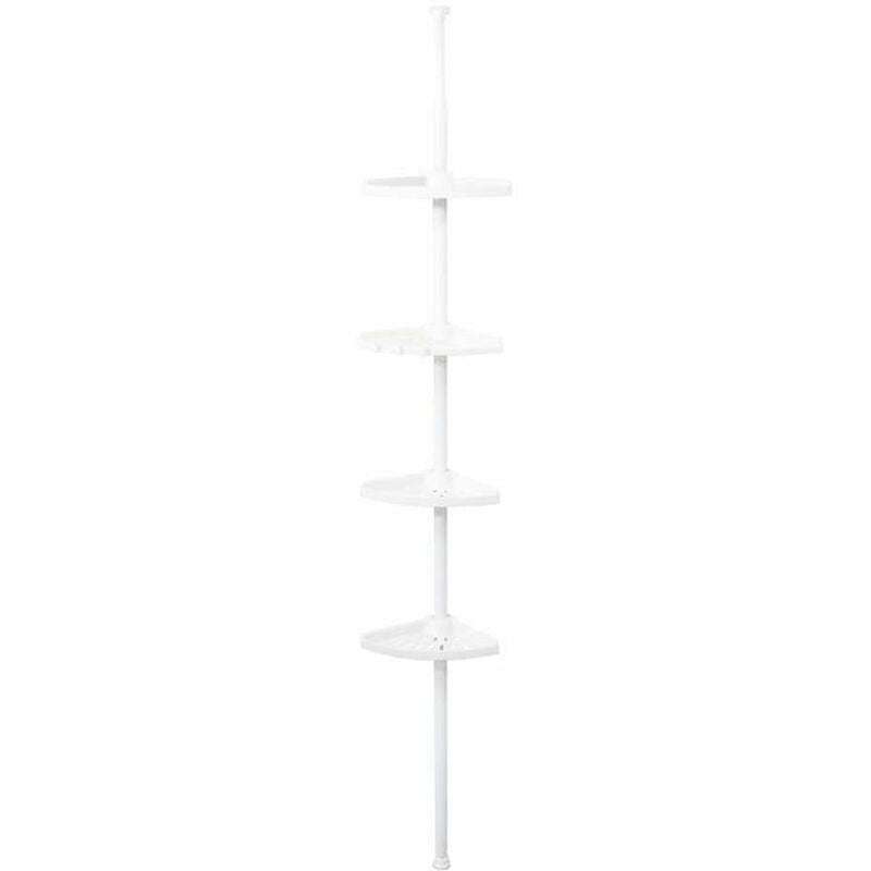 foto del prodotto compactor free asta con mensole regolabili, acciaio laccato plasticaica, bianco ran2765