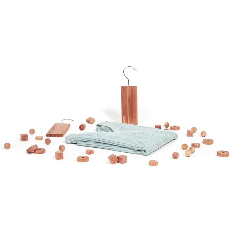 foto del prodotto compactor set di 4 plance repellenti per tarme in legno di cedro, collezione nature, misura m