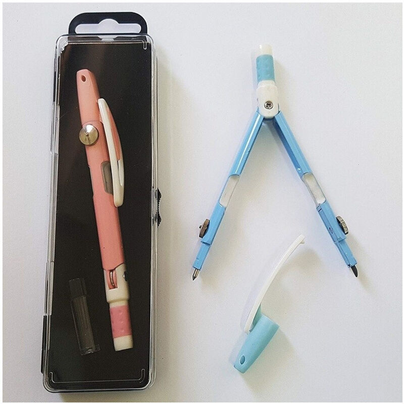 foto del prodotto compasso compatto portatile per disegni tecnici geometrico scuola lavoro ufficio trade shop traesio