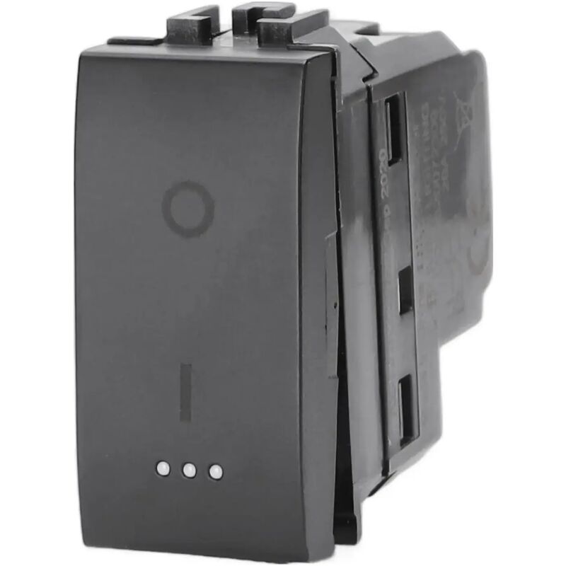 foto del prodotto compatibile bticino livinglight living international nero interruttore bipolare 0 1