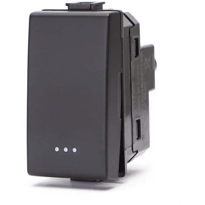 foto del prodotto compatibile matix 230v 16a nero deviatore