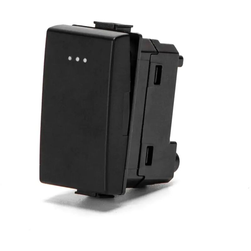 foto del prodotto compatibile matix 250v 16a nero pulsante