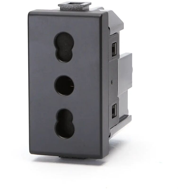 foto del prodotto compatibile matix nero presa bipasso 10 16a