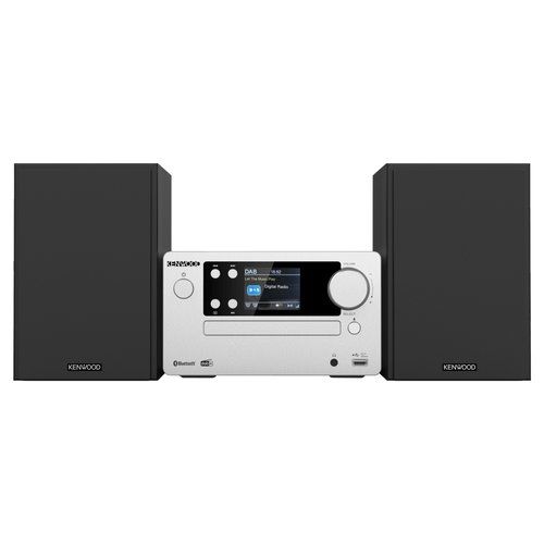 foto del prodotto compatto hi fi kenwood m725dab s bluetooth silver silver
