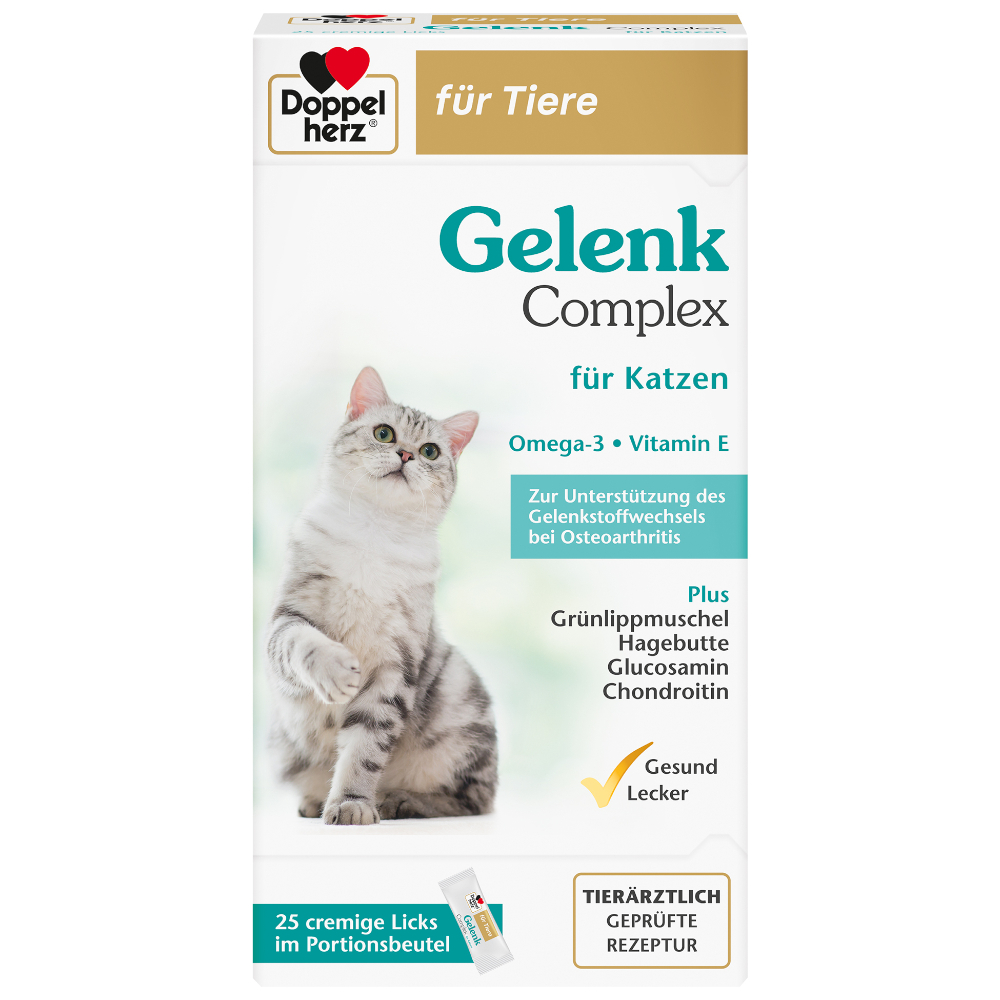 foto del prodotto complemento alimentare articolare doppelherz per gatti 25 x 10 g