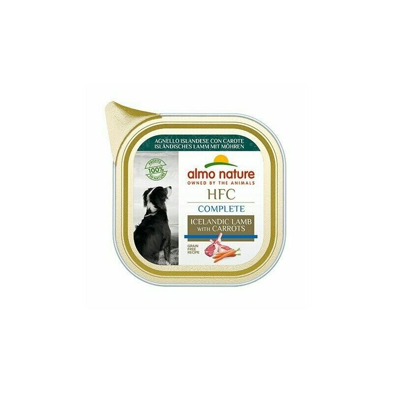 foto del prodotto complete dog 85gr agnello islandese con carote almo nature