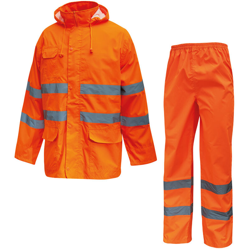 foto del prodotto completo alta visibilità hi-light cover orange fluo u-power taglia xxl