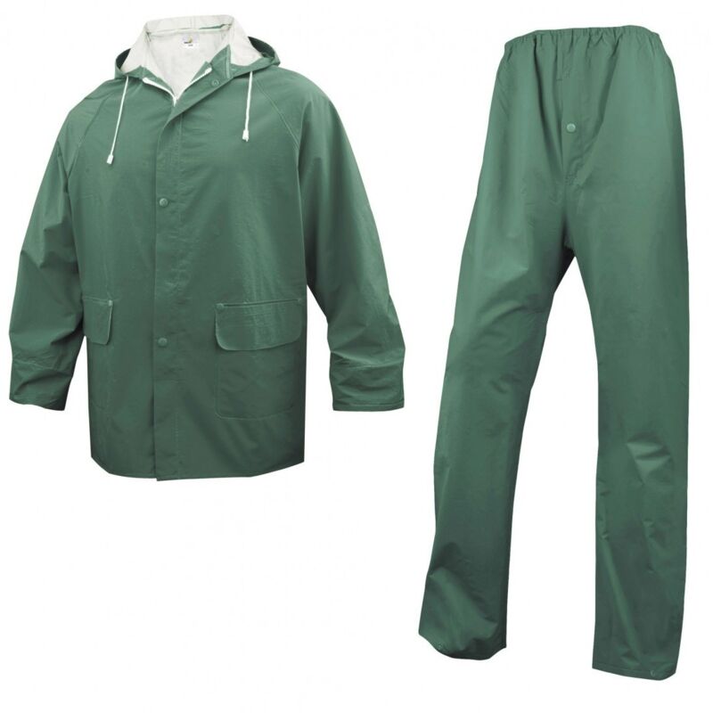 foto del prodotto completo impermeabile anti pioggia verde verde xl