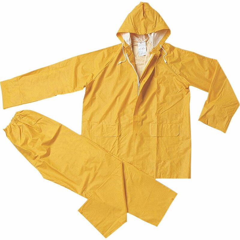 foto del prodotto completo impermeabile in pvc brixo l yellow