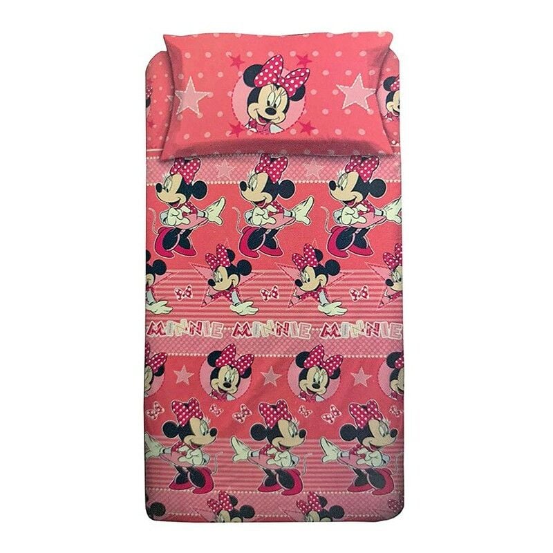 foto del prodotto completo lenzuola minnie elegant letto piazza e mezzo