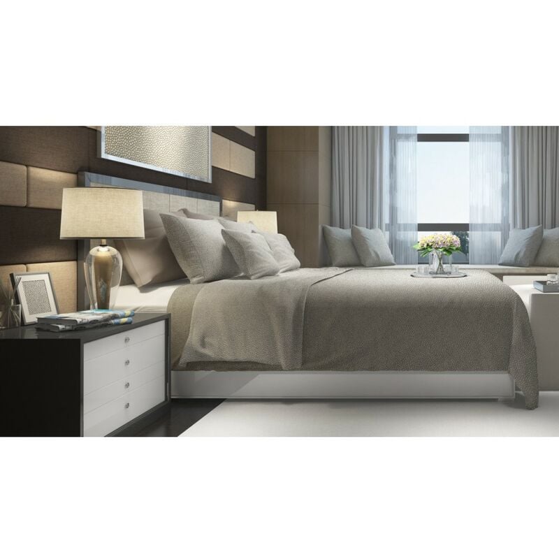 foto del prodotto completo lenzuolo invernale felpate in flanella anti-pilling boy beige in puro cotone due piazze