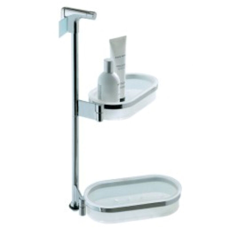 foto del prodotto complimenti porta oggetti universale per box doccia cromato codice prod b97100cr bi colombo design