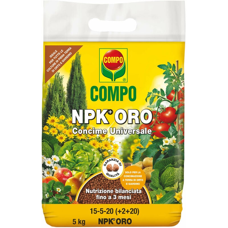 foto del prodotto compo concime granulato npk oro 4 kg.