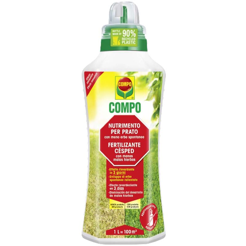 foto del prodotto compo nutrimento liquido per prato meno erbe spontanee 1lt