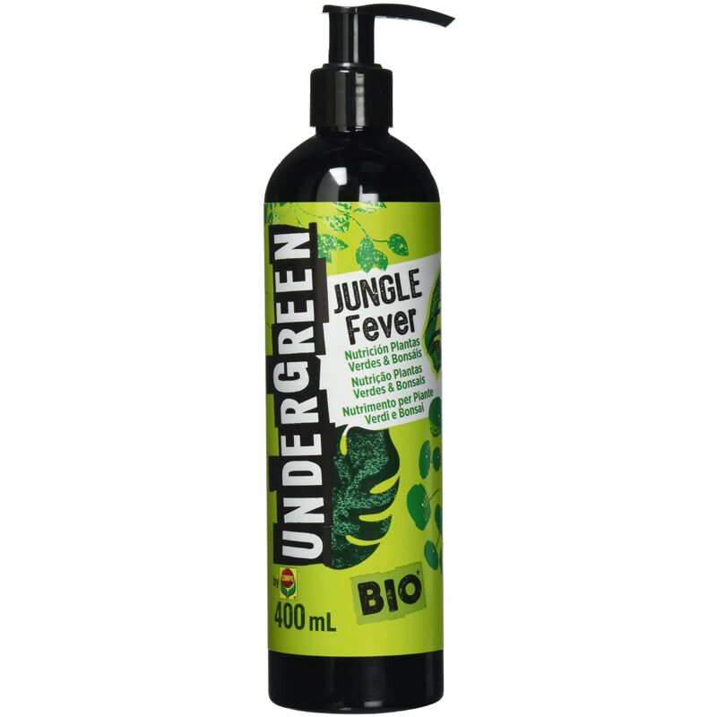 foto del prodotto compo undergreen jungle fever, nutrimento liquido per piante verdi e bonsai, consentito in agricoltura biologica, 400 ml