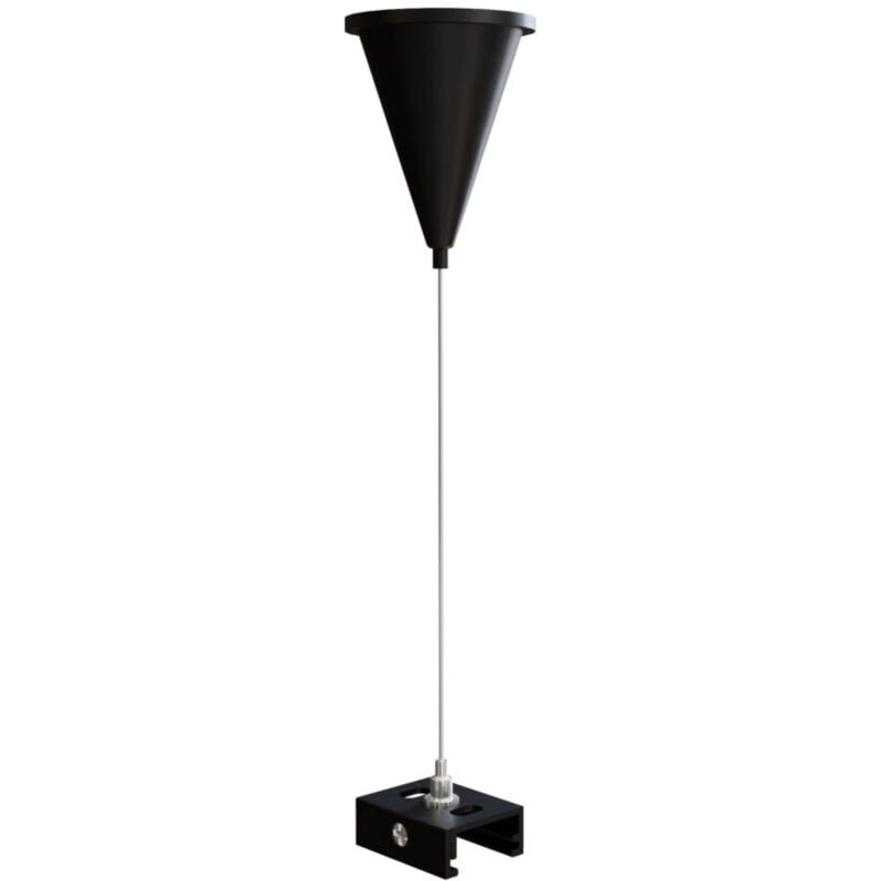 foto del prodotto componente sospensione per binario plastica colore nero