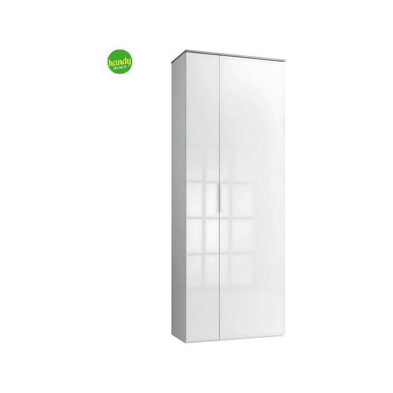 foto del prodotto composad armadio anta sfalsata cemento bianco