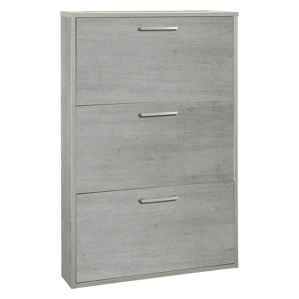foto del prodotto composad scarpiera 3 ribalte singole linea megara cm. 15 x 65 x h.100 cemento