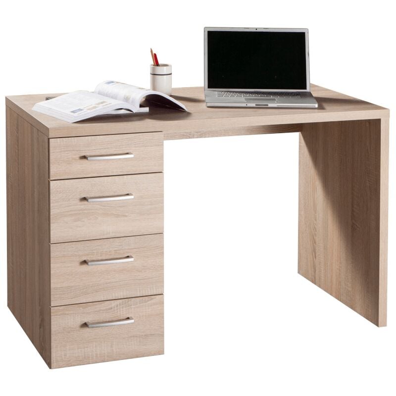 foto del prodotto composad scrivania 4 cassetti rovere sonoma