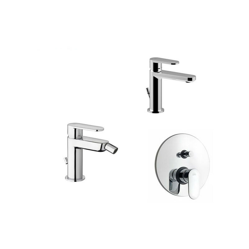 foto del prodotto composizione candy miscelatori lavabo bidet e doccia con