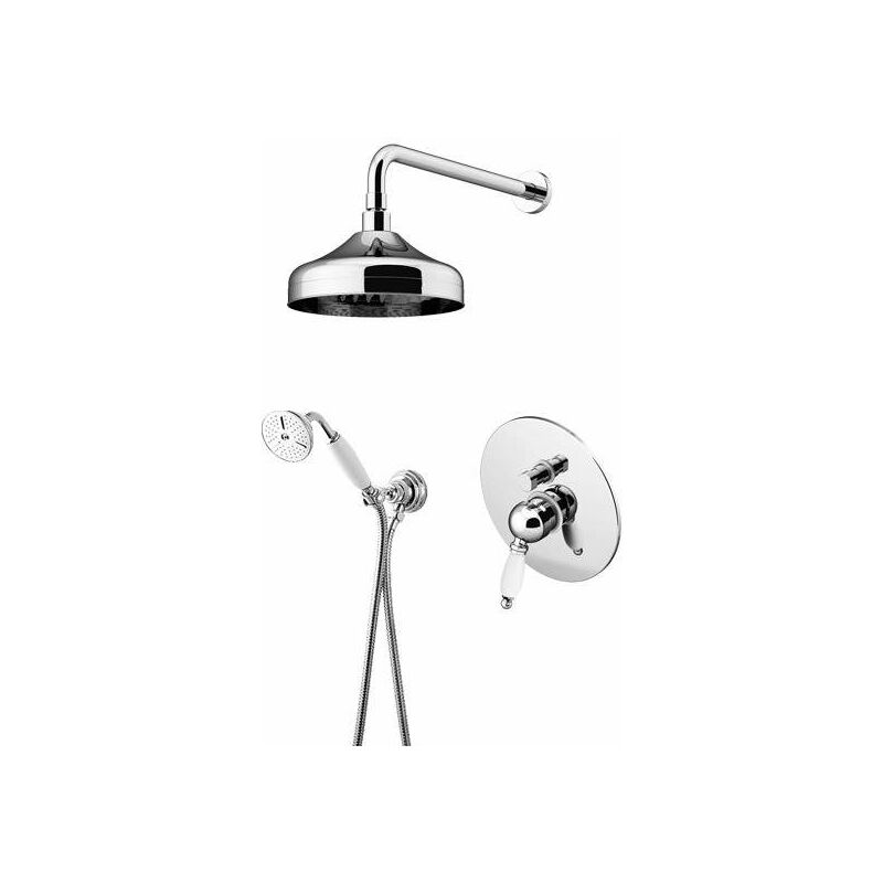 foto del prodotto composizione completa per doccia in colore cromo gattoni orta kt100 27c0.ol cromo