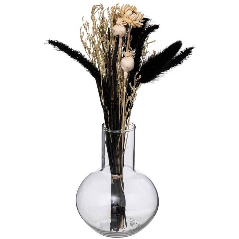 immagine 0 del prodotto composizione di fiori secchi subli vaso in vetro h27cm atmosphera cr ateur d int rieur
