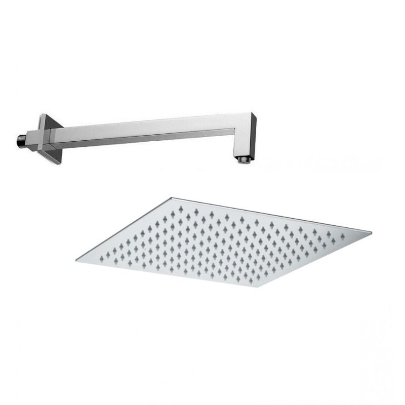 foto del prodotto composizione haway con soffione 20x20 e braccio doccia da 35
