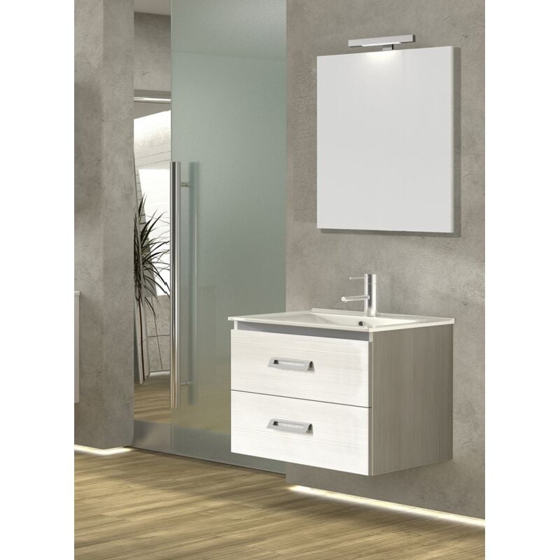 foto del prodotto composizione mobile bagno 75 cm fantasy bianco