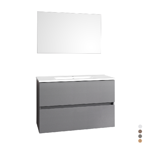 foto del prodotto composizione mobile bagno 80 cm dearum grigio tempesta