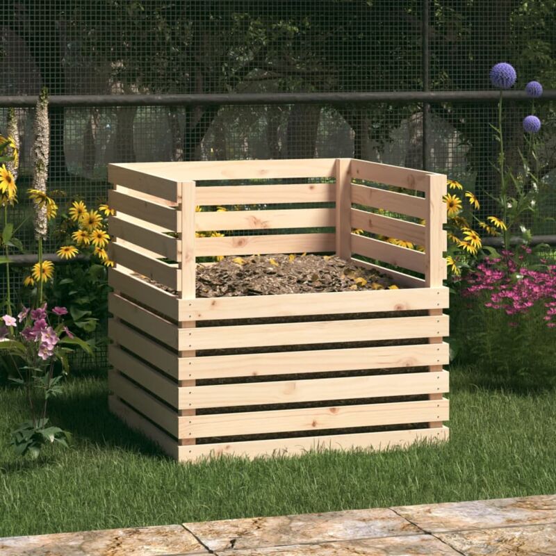 foto del prodotto compostiera 80x80x78 cm in legno massello di pino vidaxl
