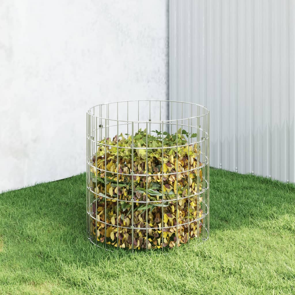 foto del prodotto compostiera da giardino 50x50 cm in acciaio zincato vidaxl