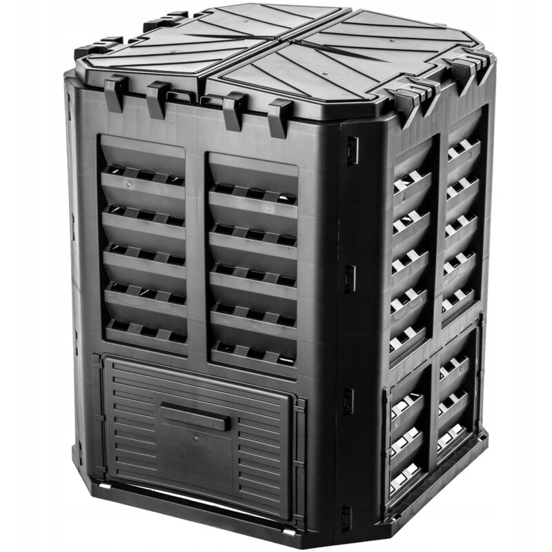 foto del prodotto compostiera da giardino kadax 360l, una soluzione ecologica e pratica per trasformare i tuoi rifiuti organici in fertilizzante naturale, contenitore