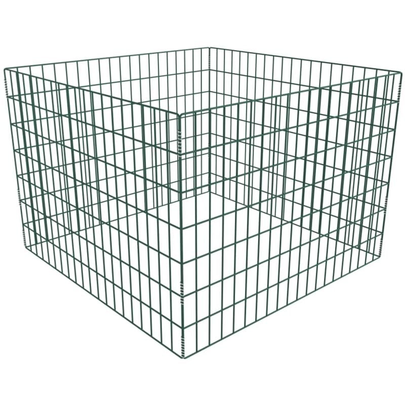 foto del prodotto compostiera da giardino quadrata a rete 100 x 100 x 70 cm vidaxl
