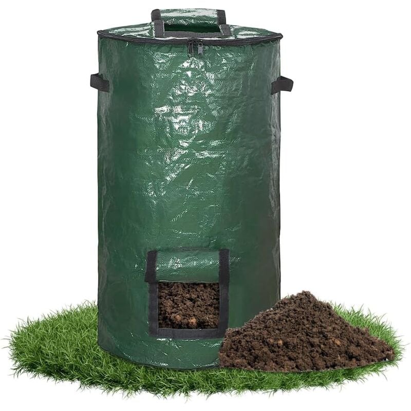 foto del prodotto compostiera verticale mini composter moderno e riutilizzabile con installazione rapida per balcone, giardino e terrazza tessuto in pe con