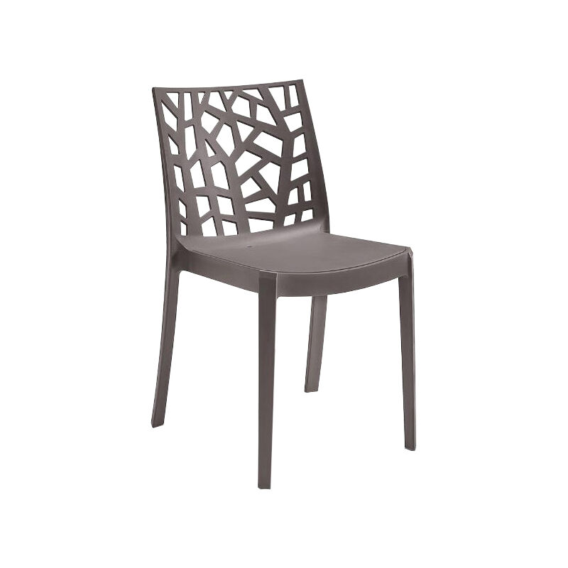 foto del prodotto compralo sedia in polipropilene matrix taupe
