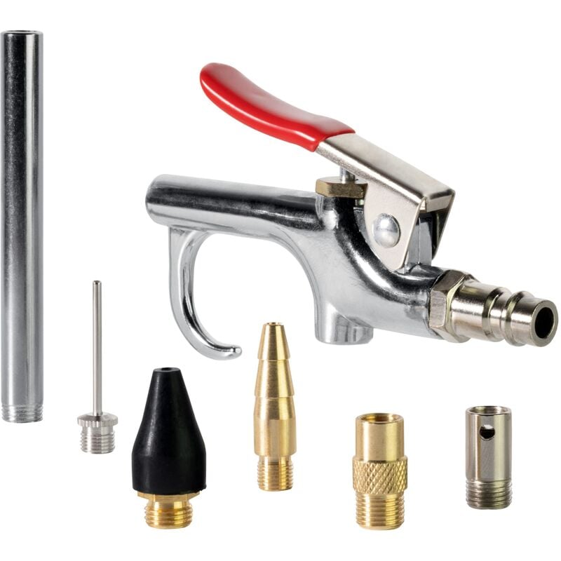 foto del prodotto compressa pistole di soffiaggio dell aria set 7 pezzi g de