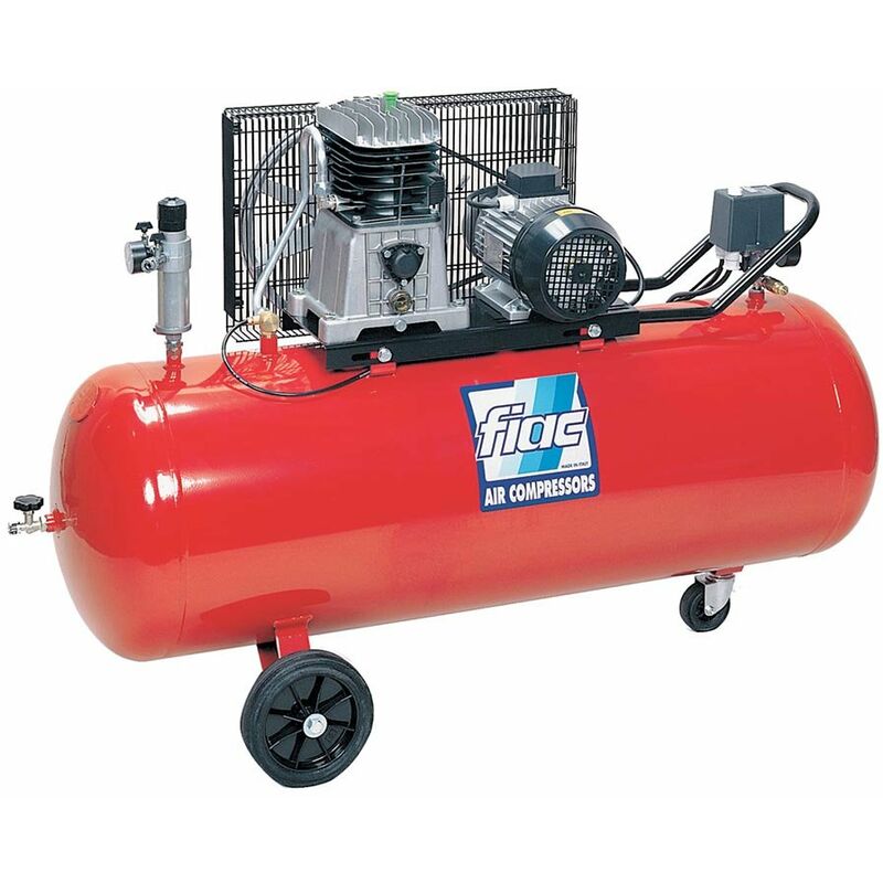 foto del prodotto compressore 200 lt a cinghia 10 bar 3 hp 400v aria compressa ab200 338 fiac