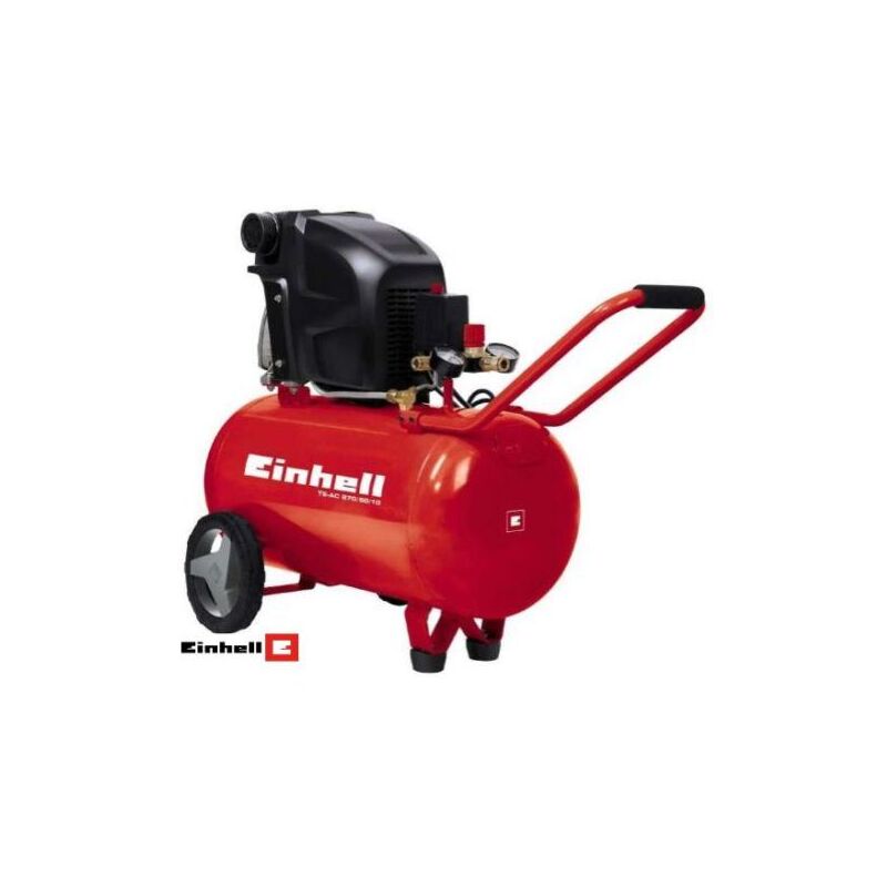 foto del prodotto compressore ad aria lubrificato olio 50l 10 bar einhell te ac 270 50 litri 50