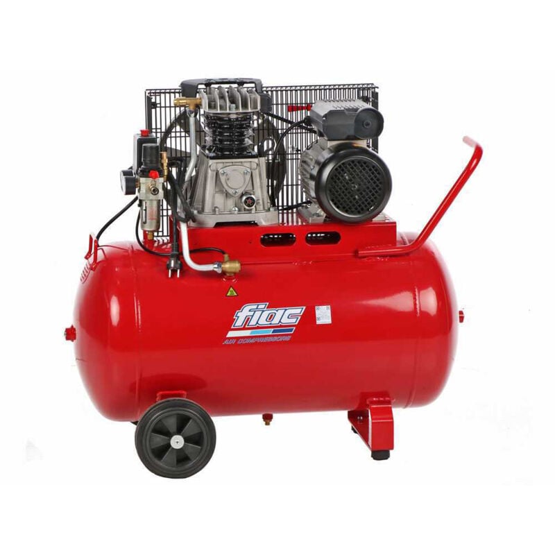 foto del prodotto compressore ad aria serbatoio 100lt 2hp trasmissione a cinghia ab100 268m fiac