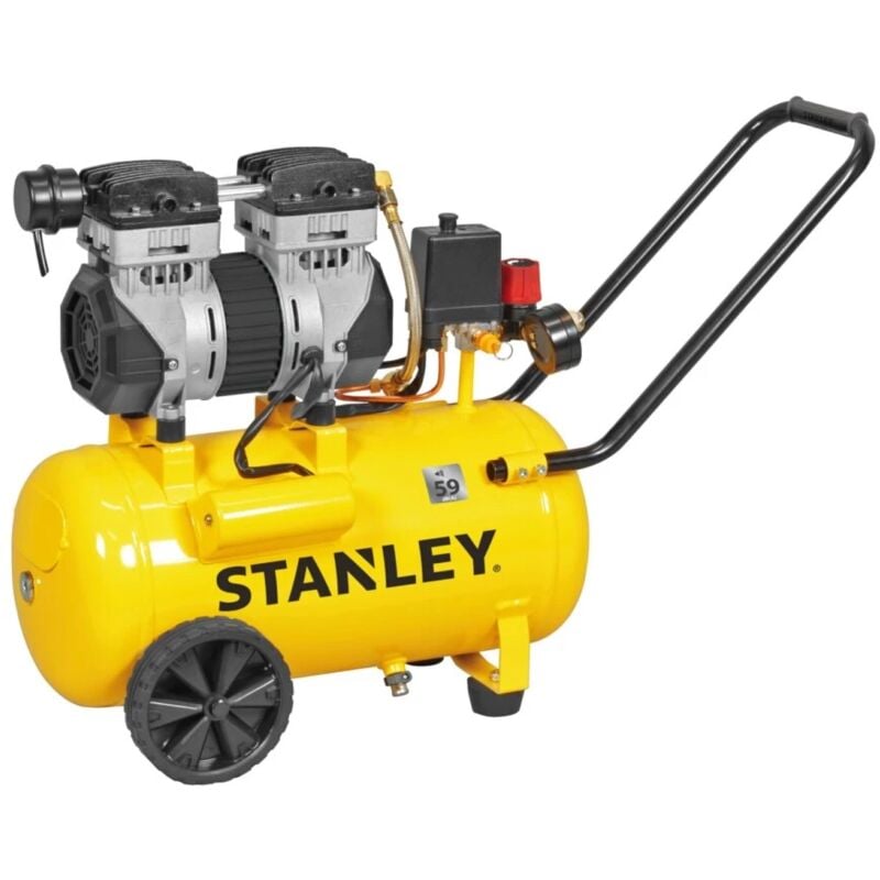 foto del prodotto compressore aria silenziato stanley ""sxcms1324he"" 24l 1,3hp