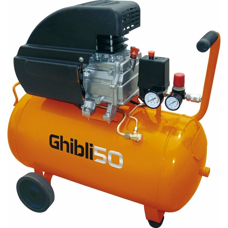 foto del prodotto compressore carrellato 50 litri 8 bar brixo ghibli