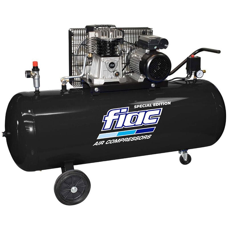 foto del prodotto compressore d aria a cinghia fiac ab 200 360 mc blk pp 200 l 1200 giri min