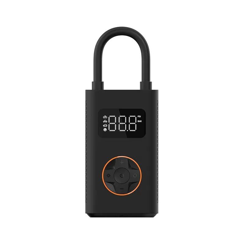 foto del prodotto compressore d aria portatile per gonfiaggio pneumatici pompa d aria portatile 150psi con manometro digitale e display lcd, pompa elettrica per bici